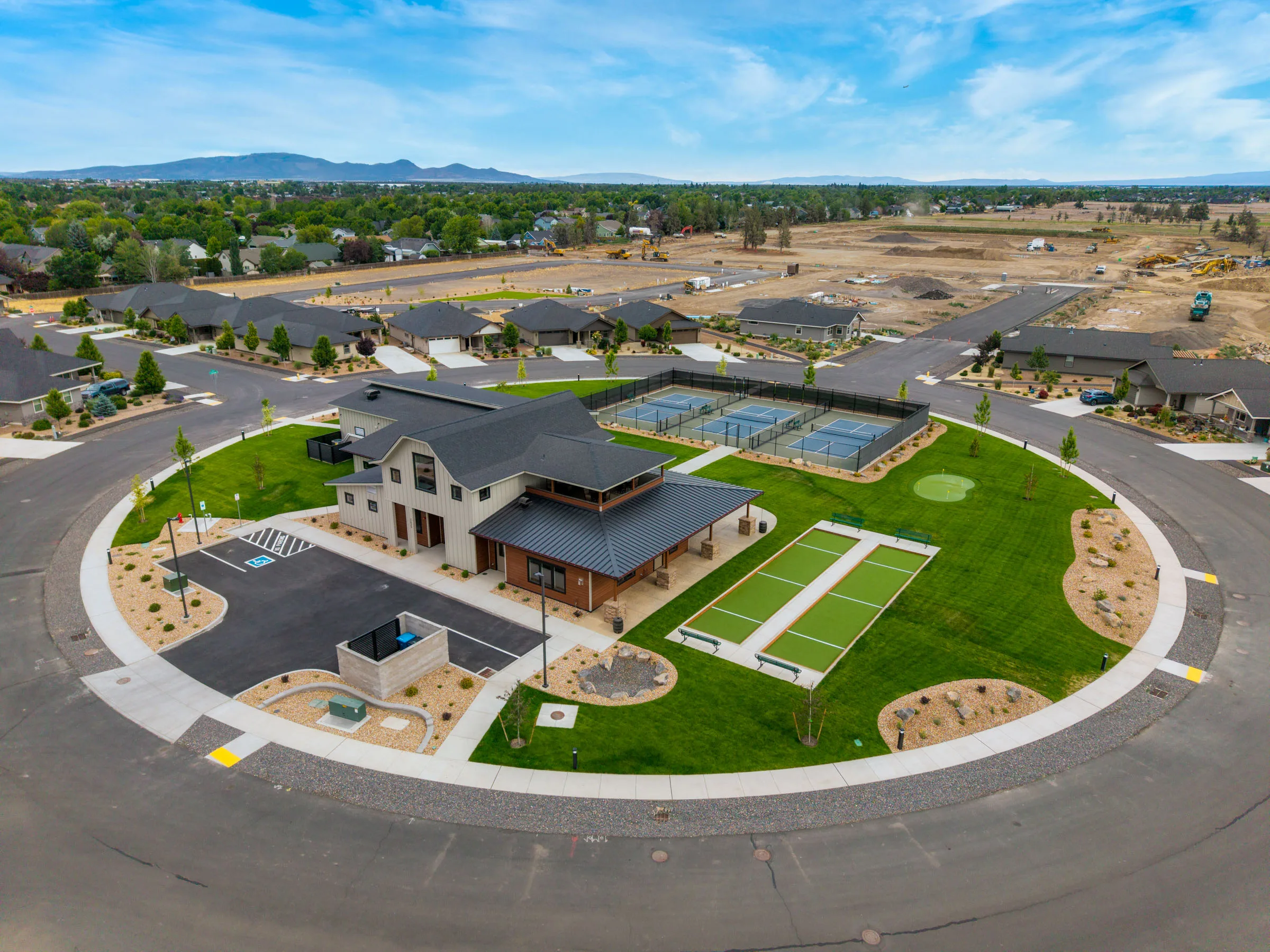 Aerial view over Central Oregon high desert property photographed by Wasim Muklashy